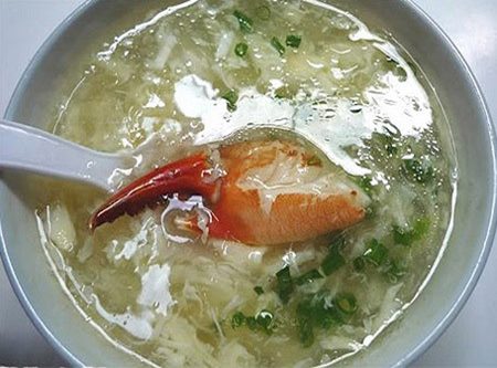 Cách nấu món sup hải sản với càng ghẹ